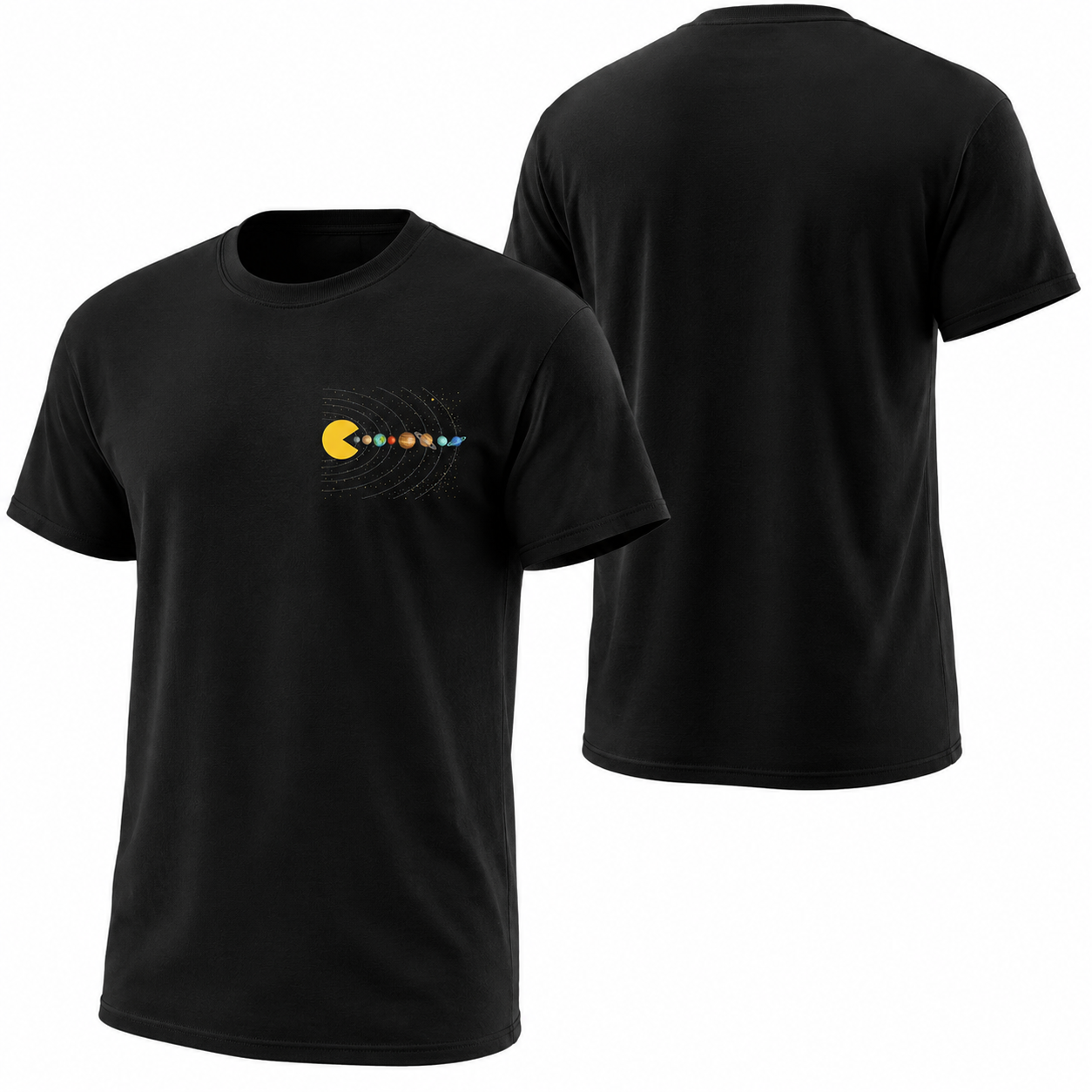 Solar System Astronomy T-Shirt Funny Space Gamer Graphic Tee Men's S-5XL
