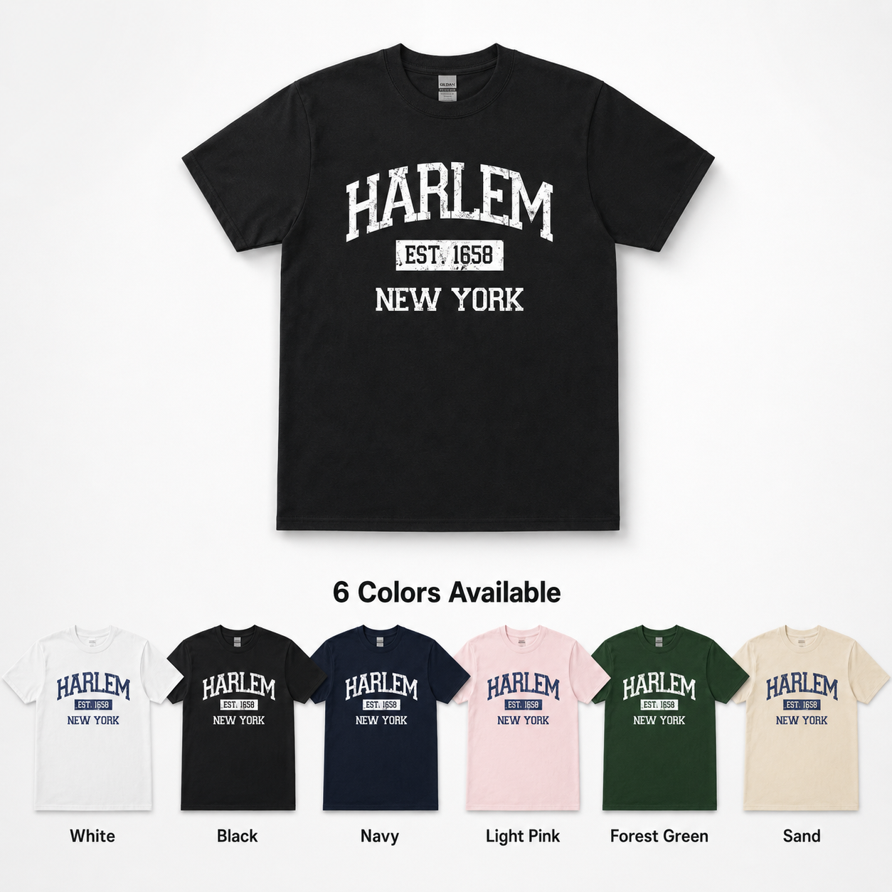Harlem Est. 1658 Men's T-Shirt, Sweatshirt, Hoodie at wholesale price