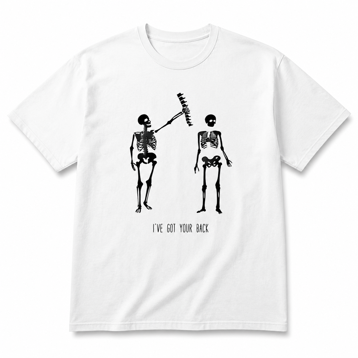 Men's Got Your Back Funny Skeleton T-Shirt Halloween Best Friend Graphic Tee
