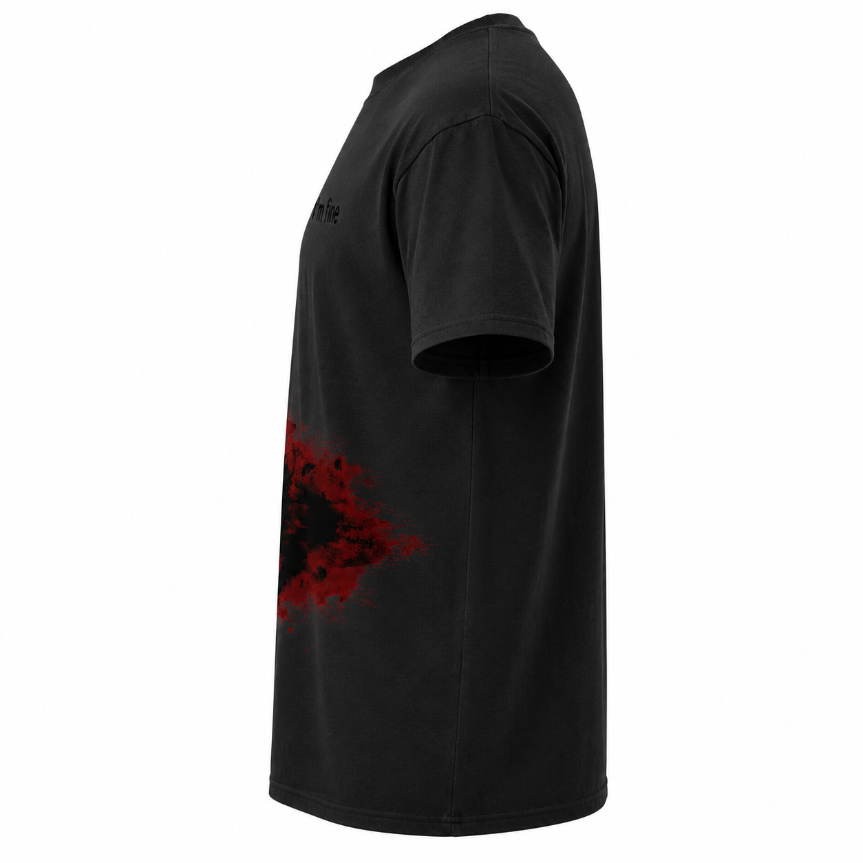 I’m Fine Bloody Wrap Around Halloween Costume Graphic T-Shirt for Men