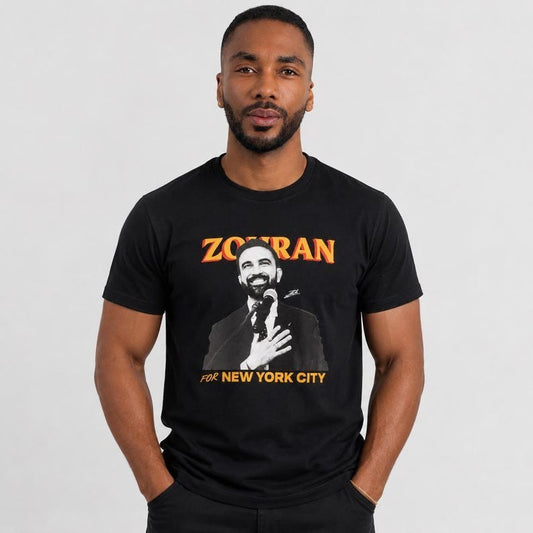 Zohran Mamdani NYC Political T-Shirt, 100% Cotton Graphic Tee