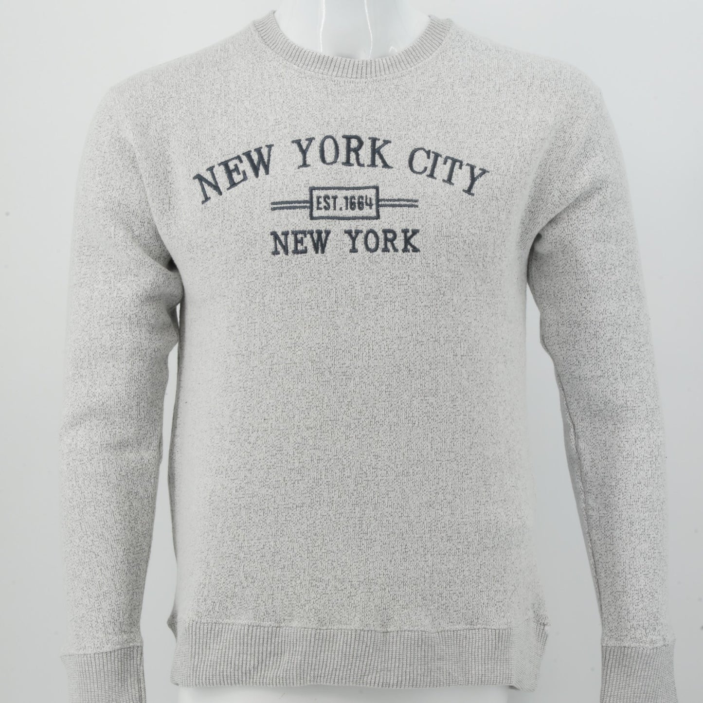 New York City Embroidered Crewneck Sweatshirt, Minimalist NYC Souvenir Pullover