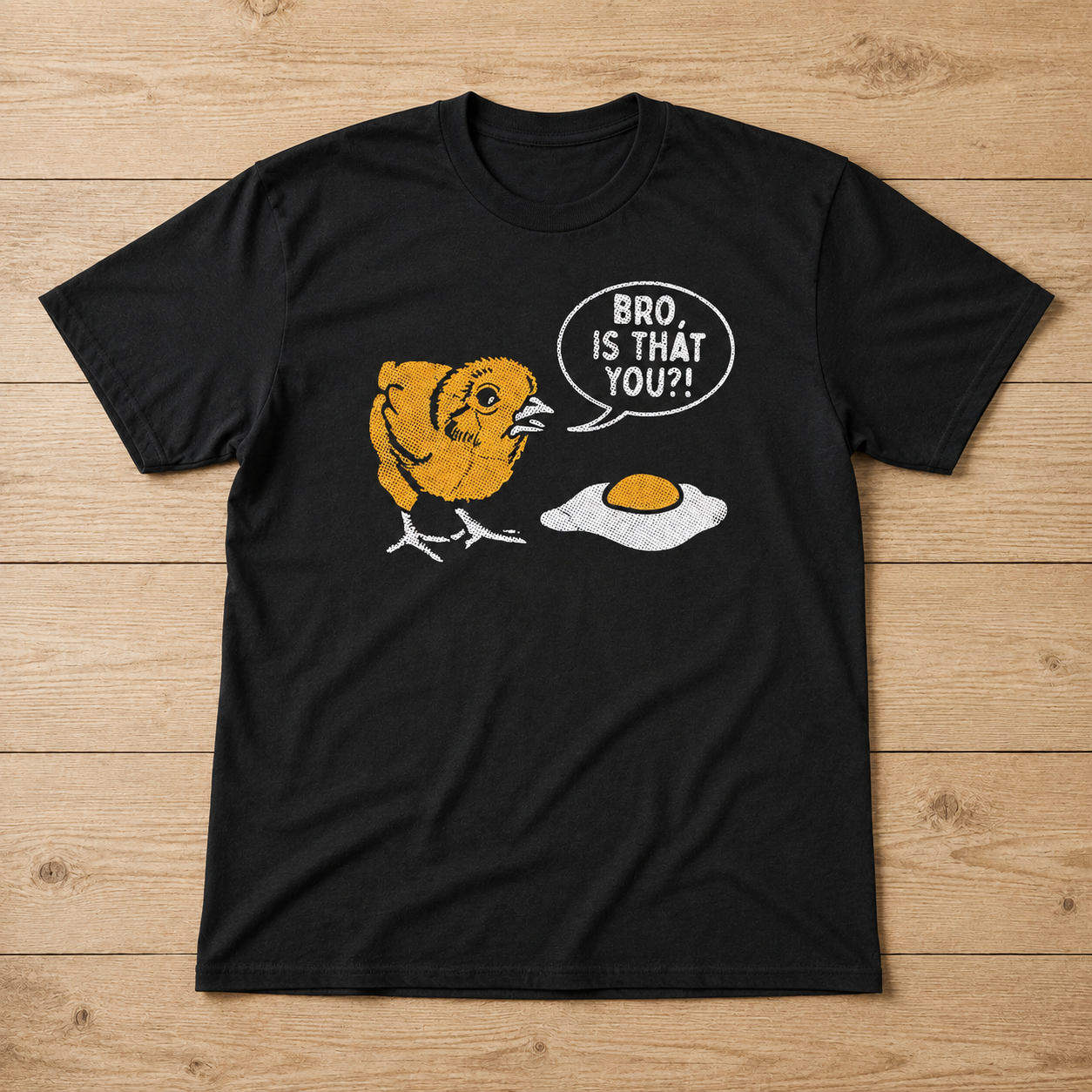 Mens Bro Is That You Funny T-Shirt Sarcastic Chicken Egg Graphic Novelty Tee
