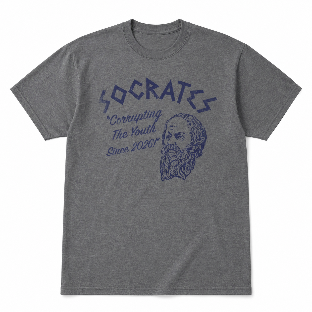 Men's Funny Socrates T-Shirt Sarcastic Philosophy Graphic Novelty Tee