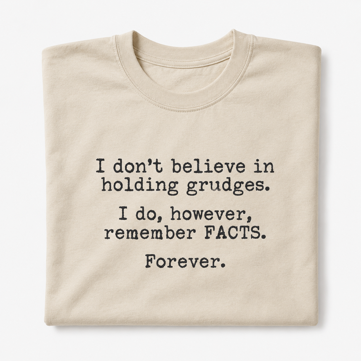 I Remember Facts Forever Funny T-Shirt Sarcastic Novelty Graphic Tee for Men