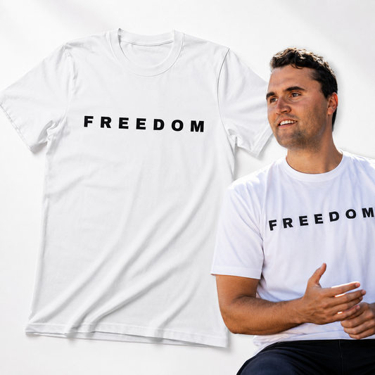Freedom Charlie Kirk Faith Patriotic T-Shirt  Free Speech Graphic Tee S-X