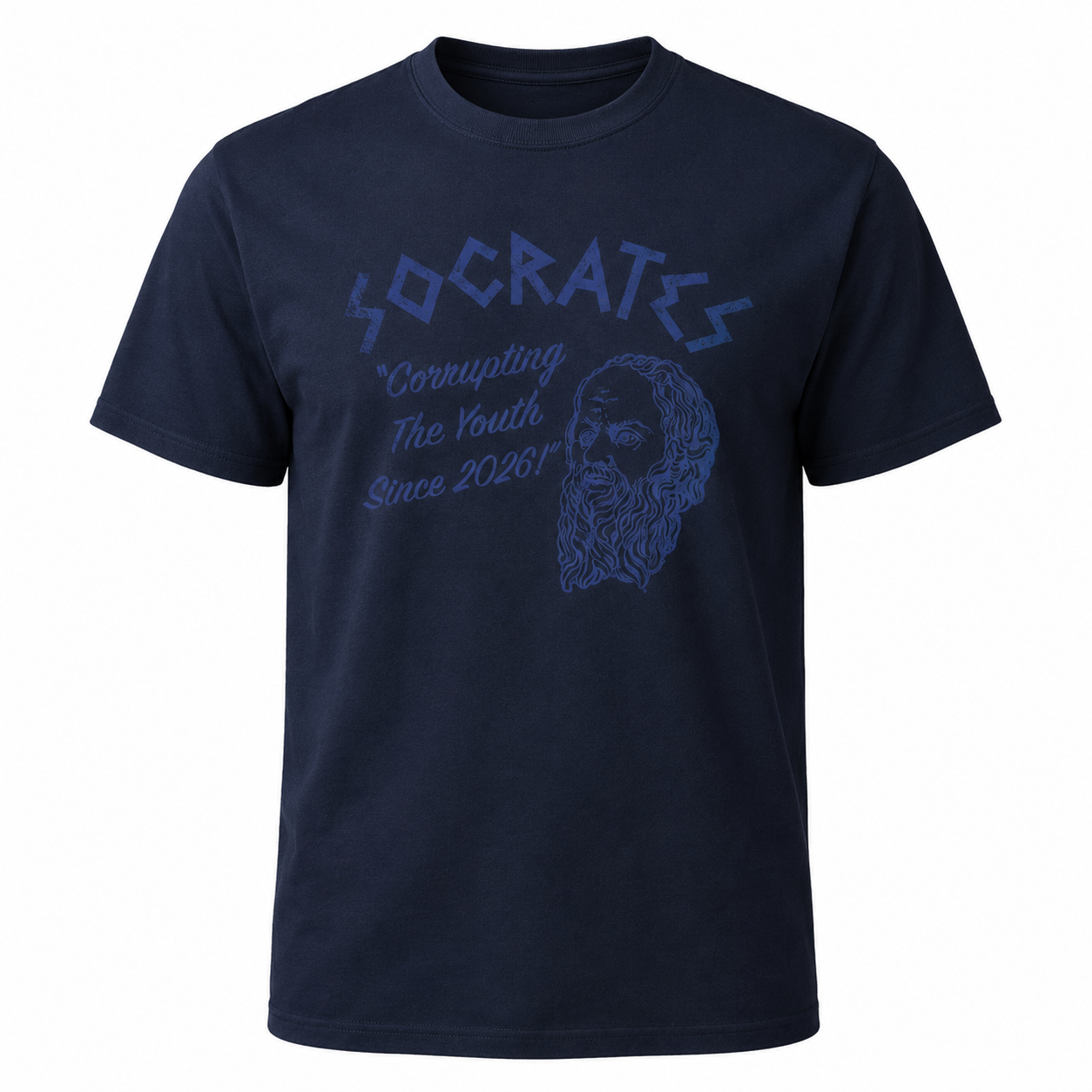 Men's Funny Socrates T-Shirt Sarcastic Philosophy Graphic Novelty Tee