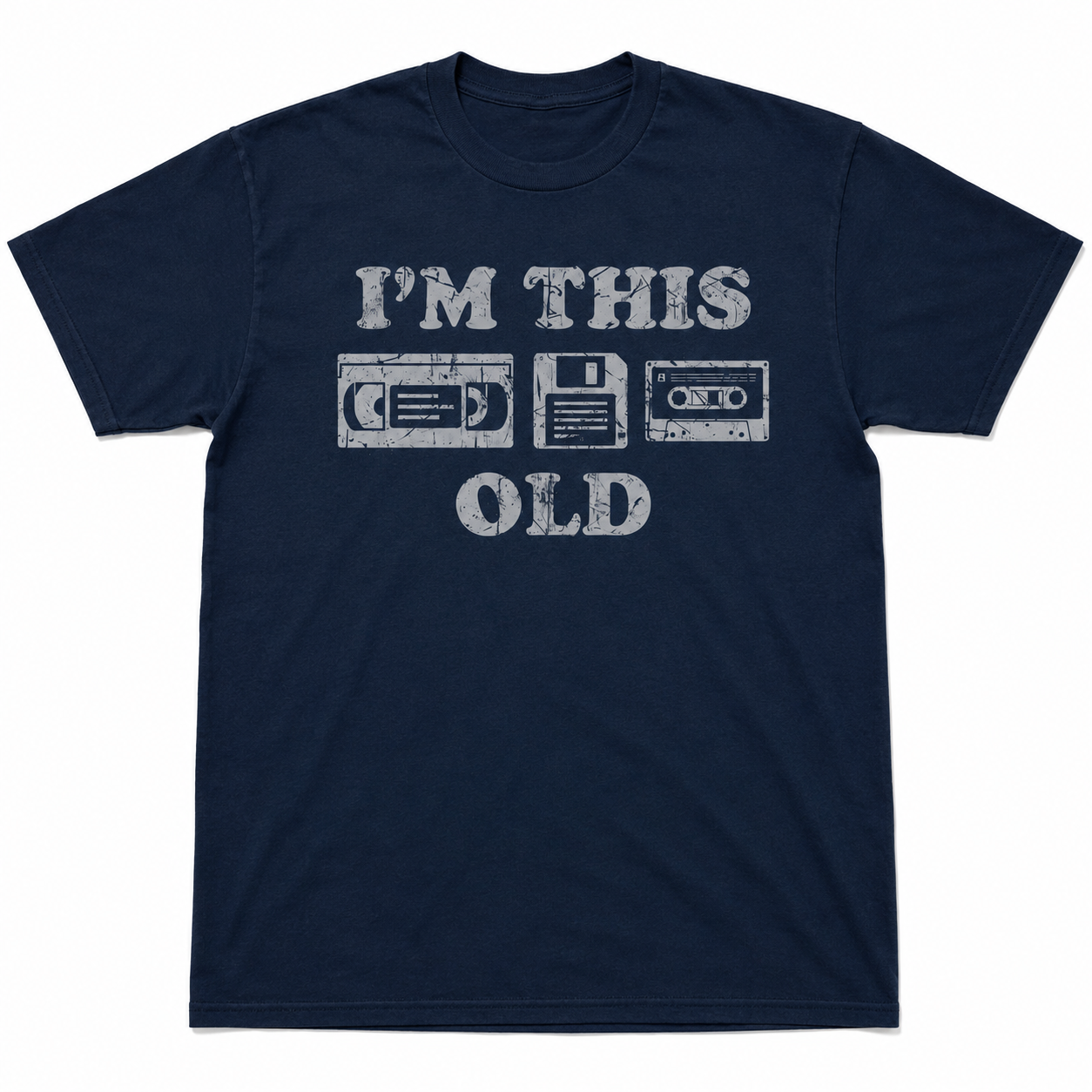 Mens Im This Old Funny T-Shirt Retro Video Tape Sarcastic Graphic Novelty Tee