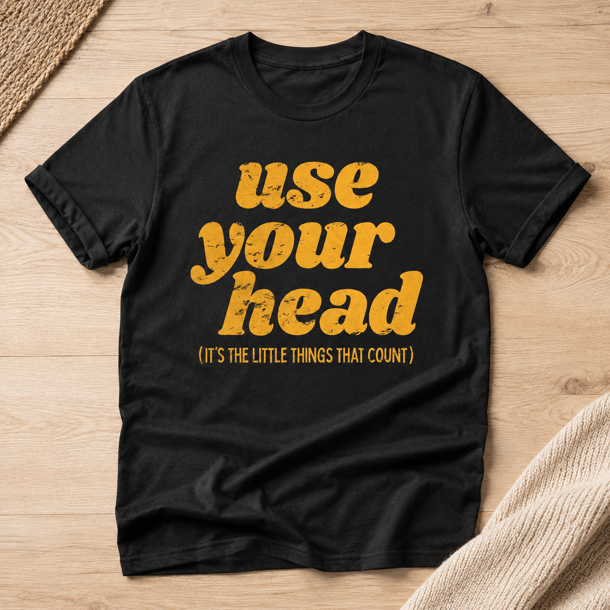 Use Your Head Funny T-Shirt for Men Sarcastic Graphic Novelty Tee Gift