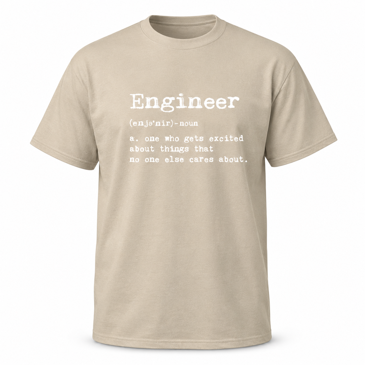 Men's Engineer Definition T-Shirt Funny Sarcastic Science Graphic Tee