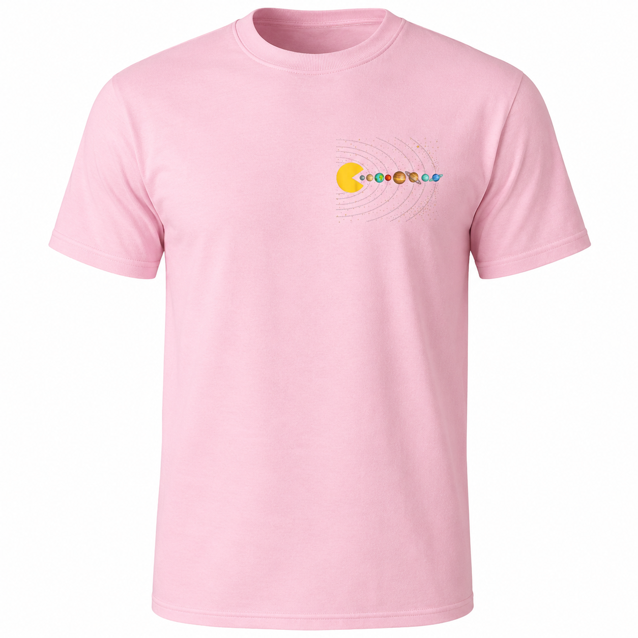Solar System Astronomy T-Shirt Funny Space Gamer Graphic Tee Men's S-5XL