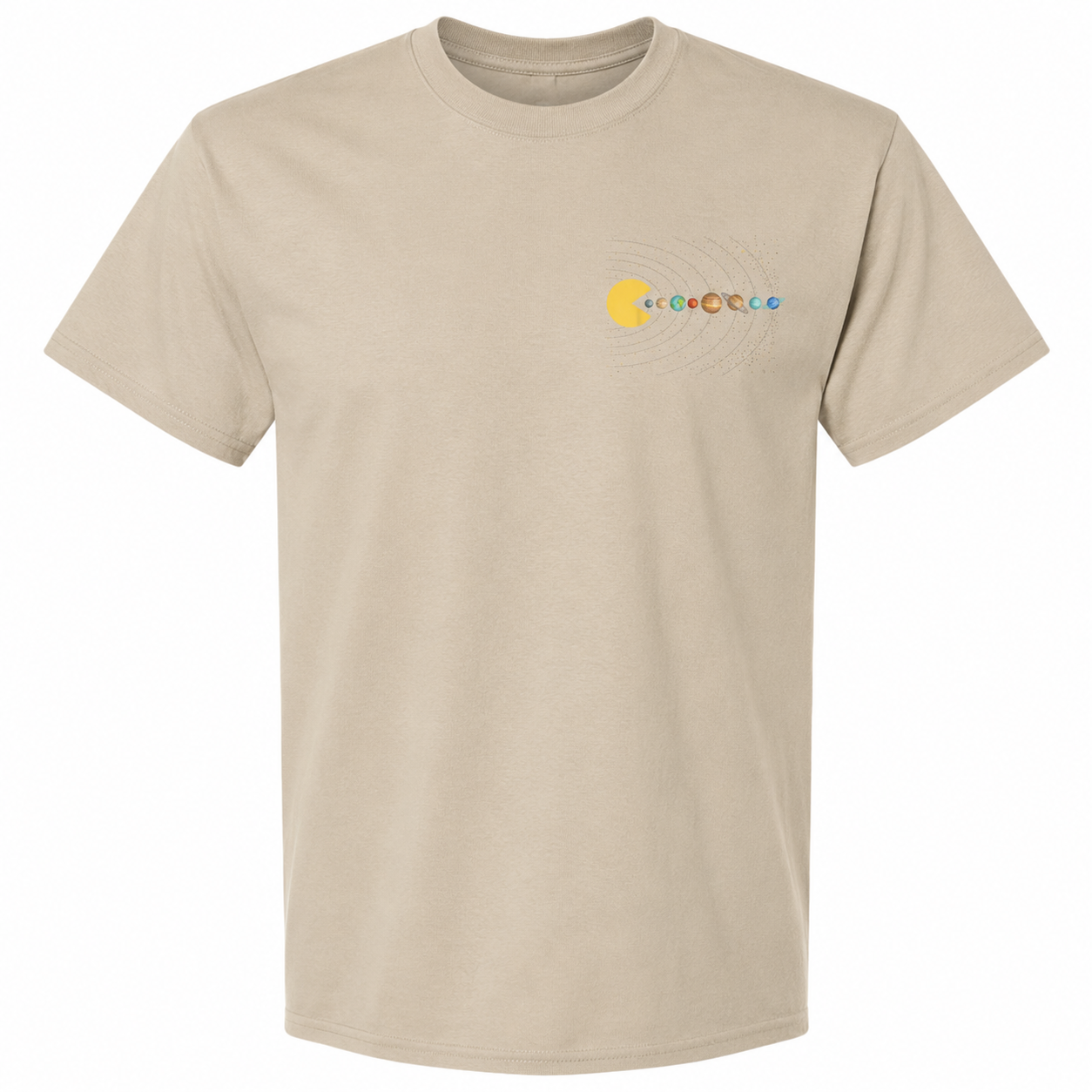 Solar System Astronomy T-Shirt Funny Space Gamer Graphic Tee Men's S-5XL