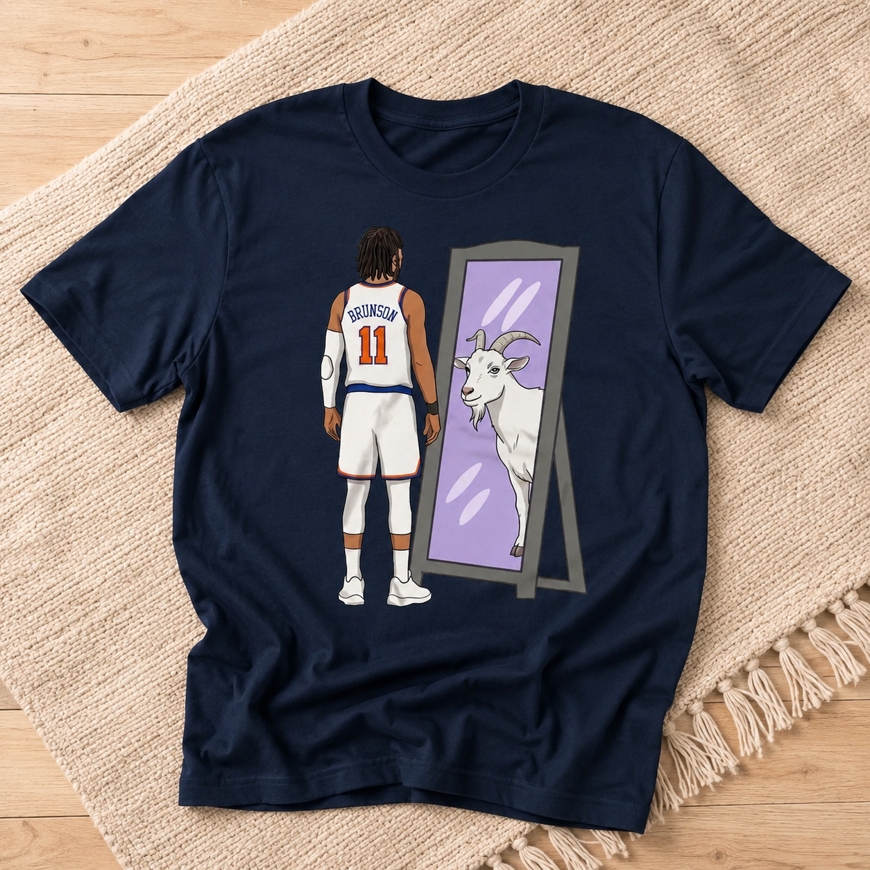 New York Basketball Fan T-Shirt Royal Blue Graphic Tee Men's Unisex S-5XL