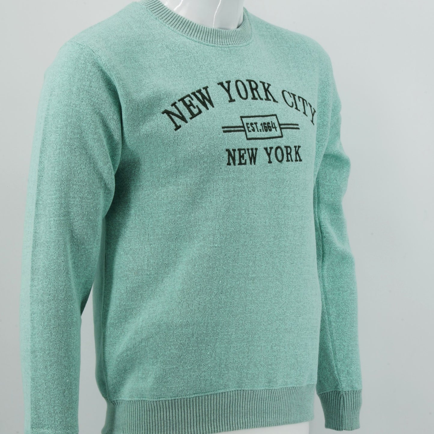 New York City Embroidered Crewneck Sweatshirt, Minimalist NYC Souvenir Pullover
