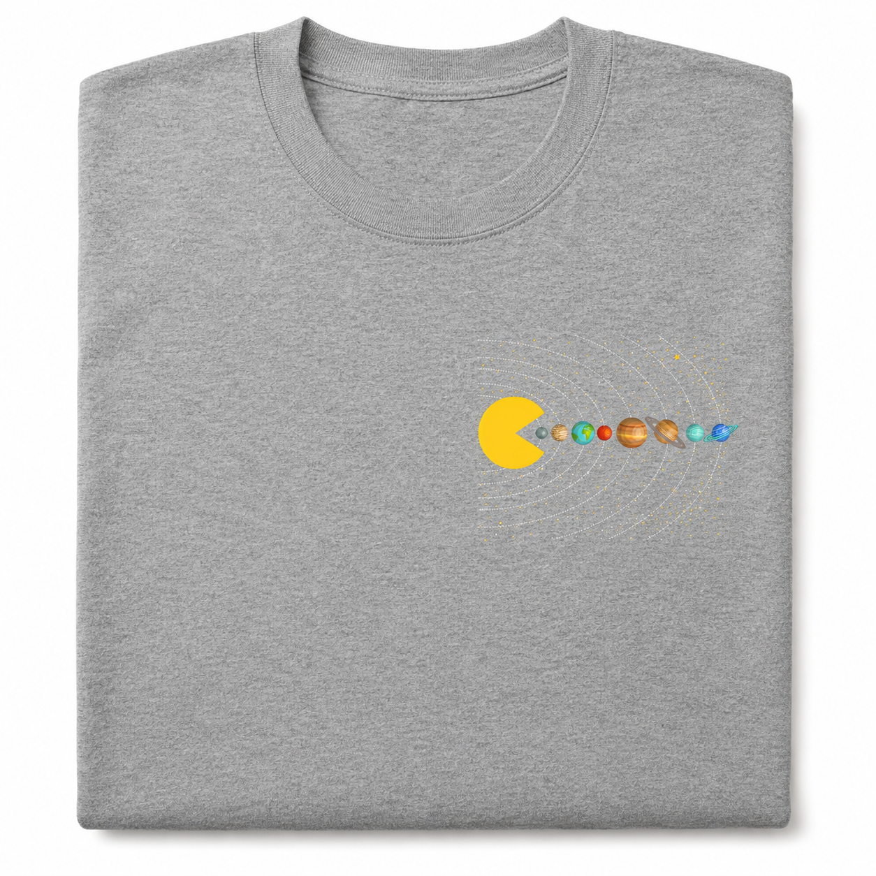 Solar System Astronomy T-Shirt Funny Space Gamer Graphic Tee Men's S-5XL