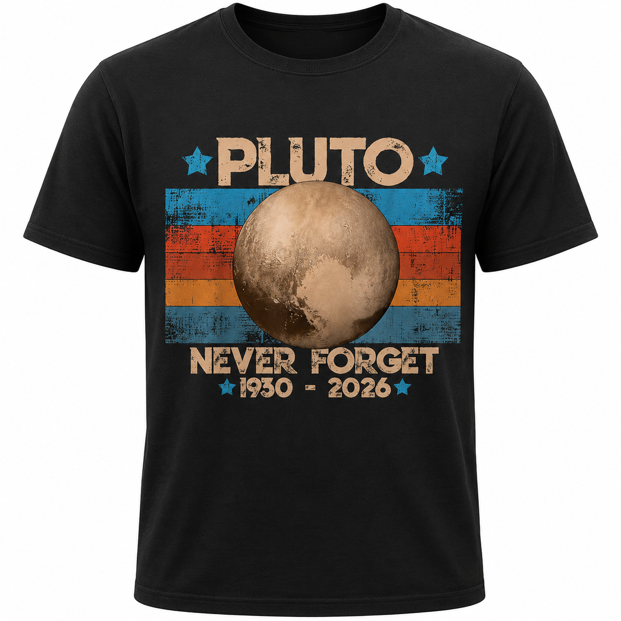 Retro Astronomy Space T-Shirt Vintage Solar System Graphic Tee Men's S-5XL