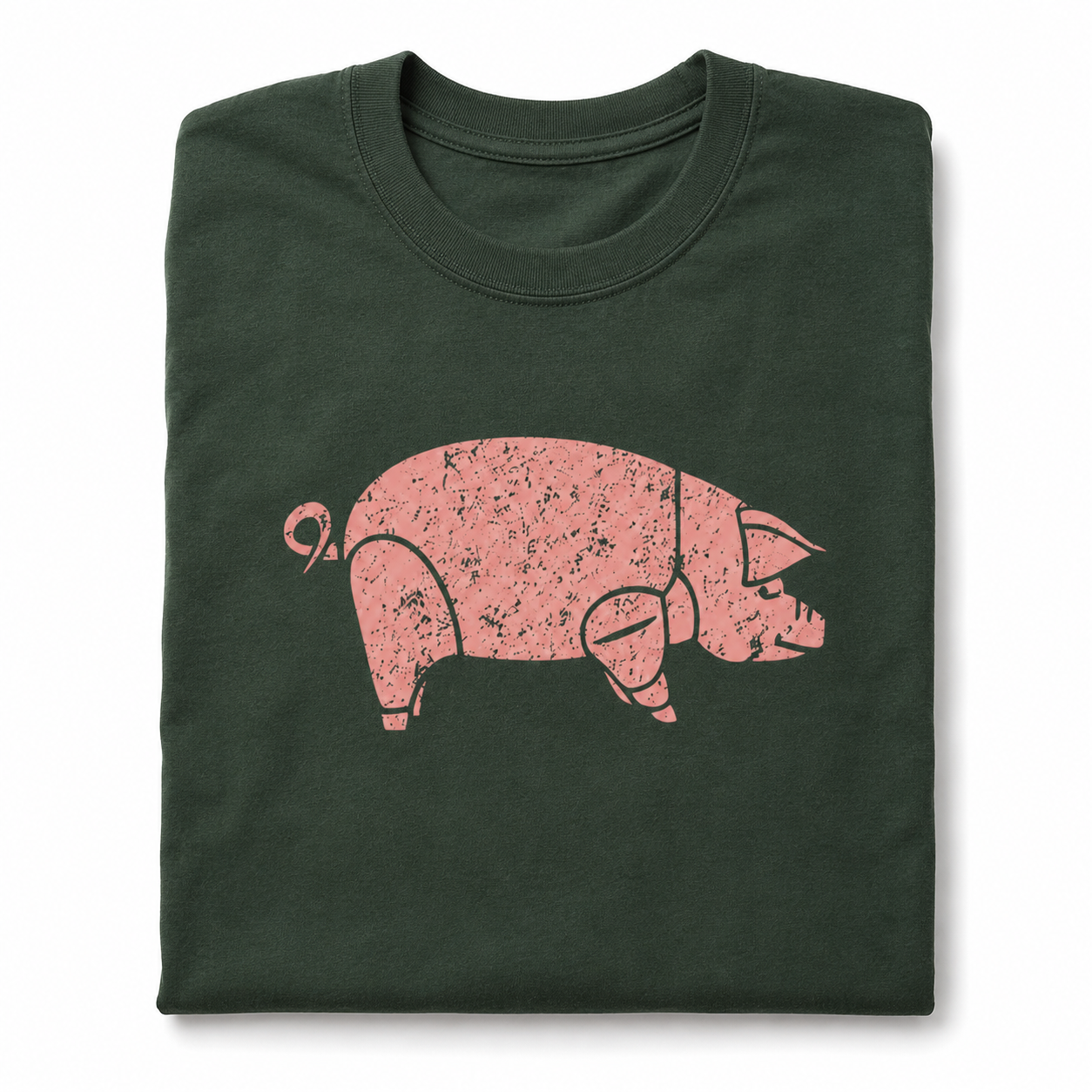 Retro Flying Pig Psychedelic Rock T-Shirt Vintage 70s Graphic Tee Unisex S-2XL