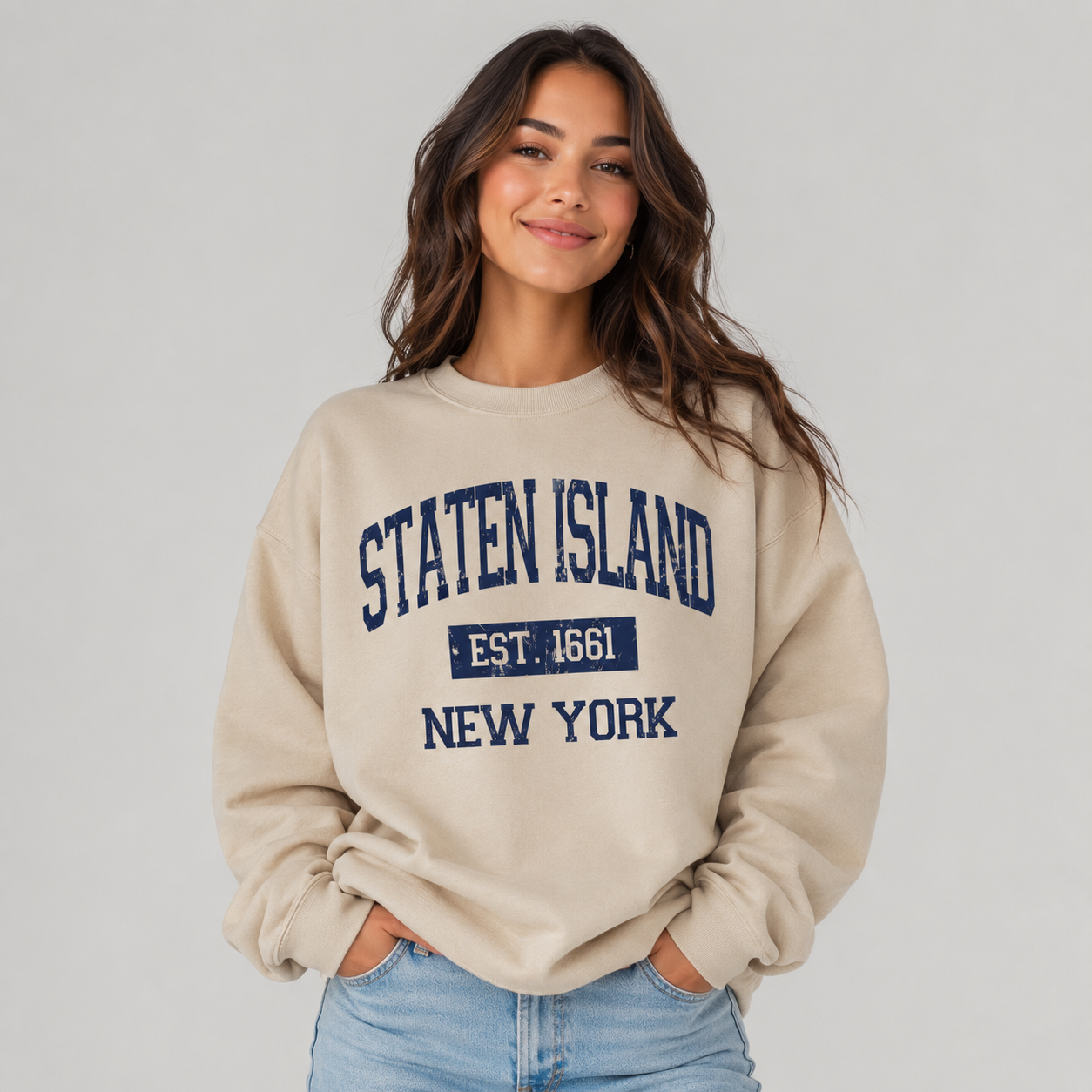 Staten island Est. 1661 Men's T-Shirt, Sweatshirt, Hoodie at wholesale price