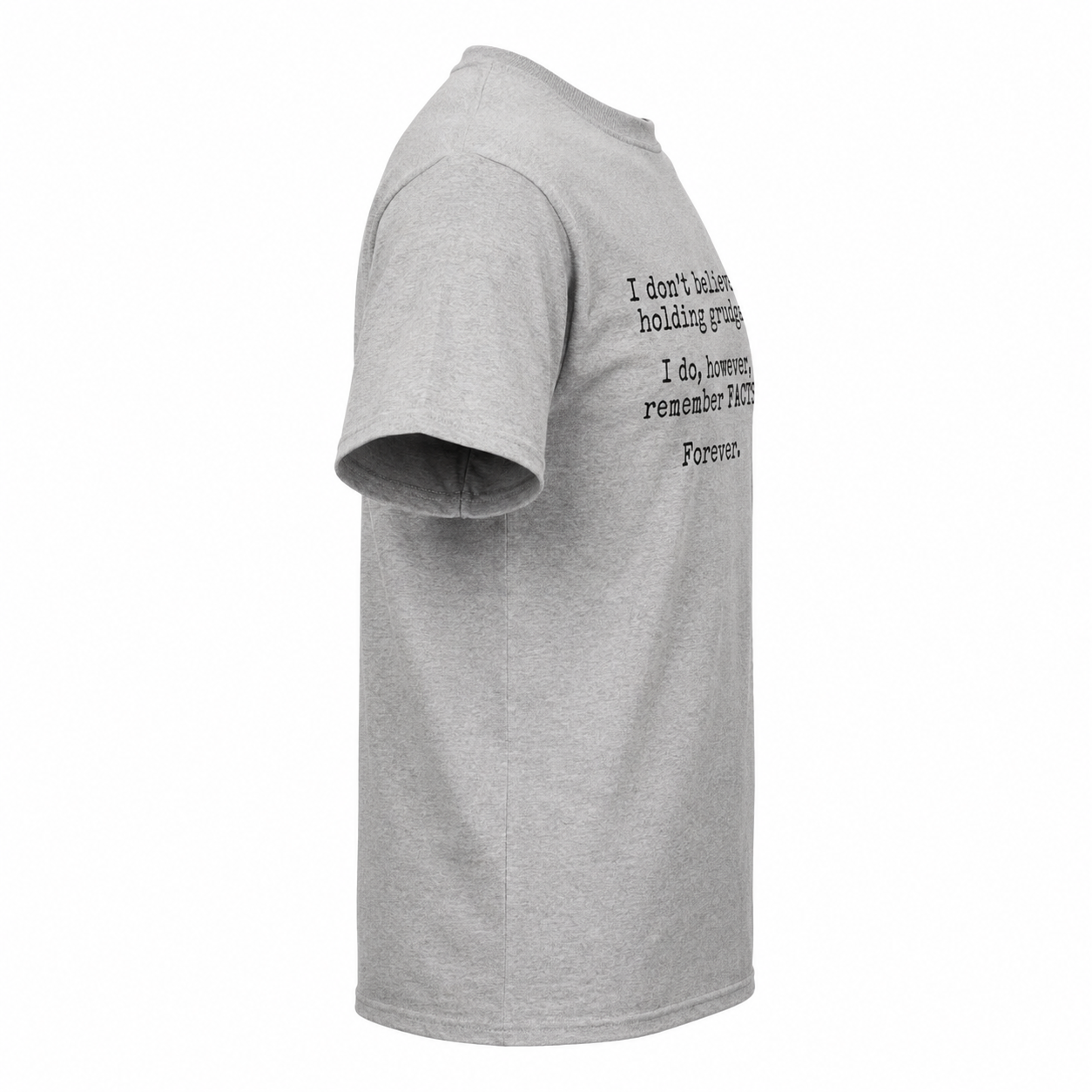 I Remember Facts Forever Funny T-Shirt Sarcastic Novelty Graphic Tee for Men