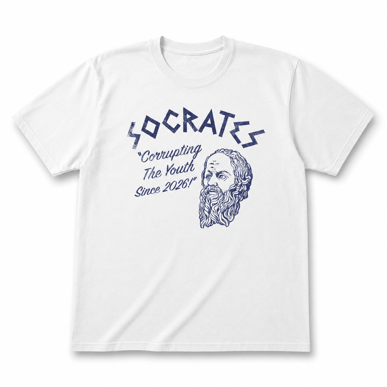 Men's Funny Socrates T-Shirt Sarcastic Philosophy Graphic Novelty Tee