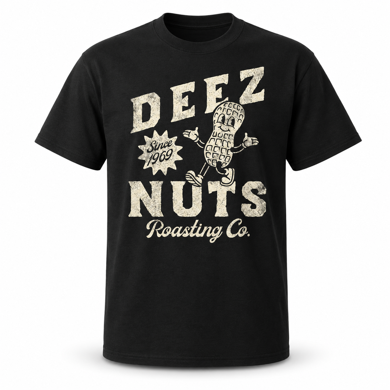 Men's Funny Deez Nuts Roasting Co T-Shirt Sarcastic Novelty Humor Tee