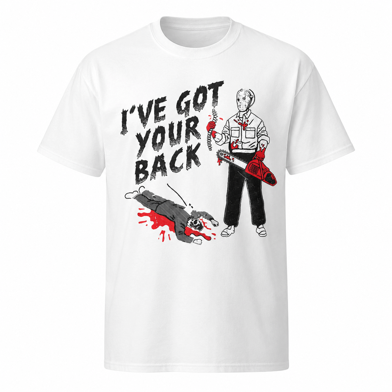 Men's Funny I've Got Your Back T-Shirt Sarcastic Killer Graphic Novelty Tee
