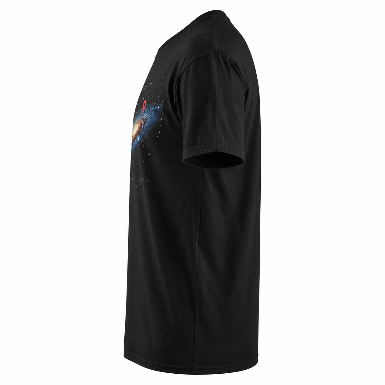 Milky Way Galaxy Location Pin T-Shirt Funny Space Universe Graphic Tee Men's S-5