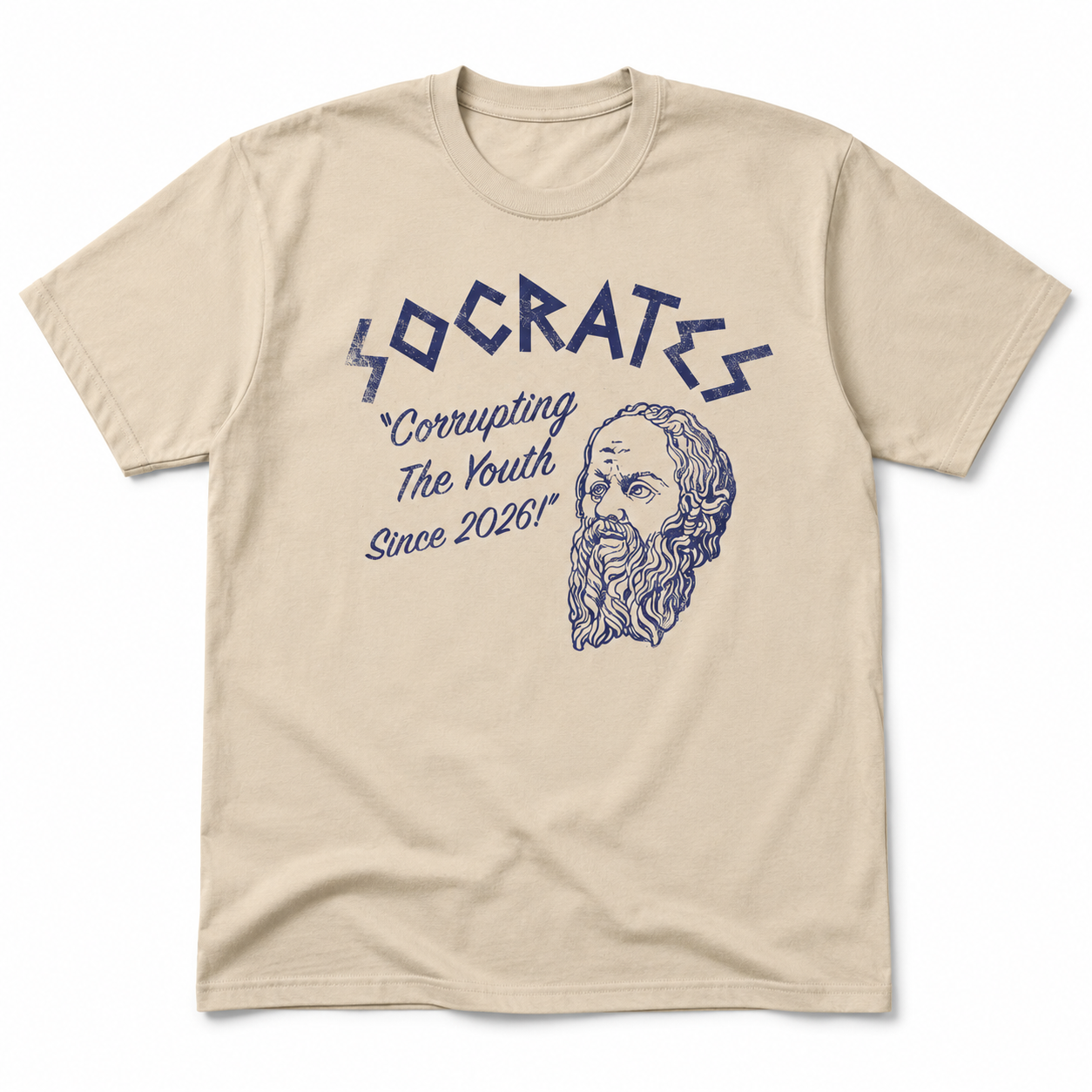 Men's Funny Socrates T-Shirt Sarcastic Philosophy Graphic Novelty Tee