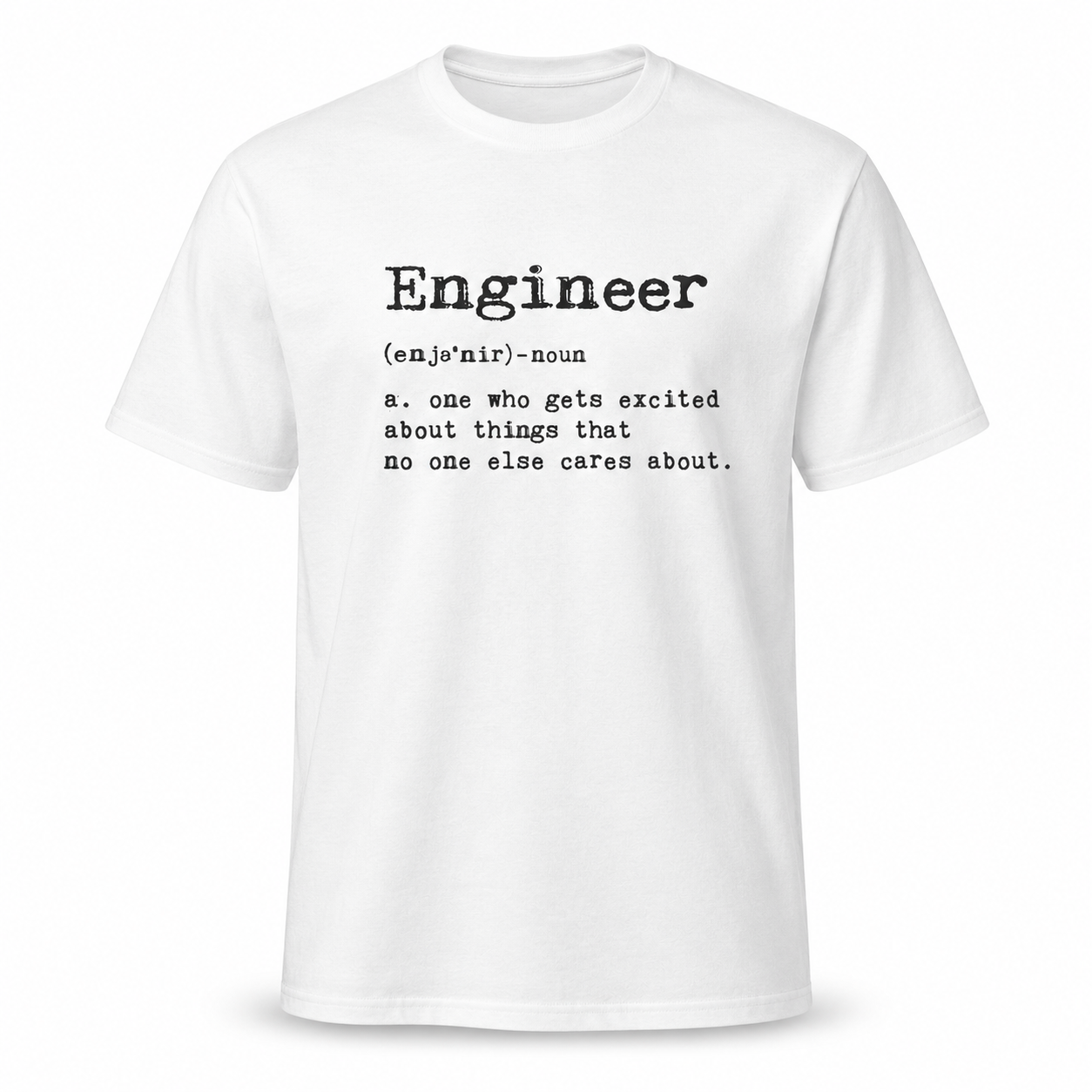 Men's Engineer Definition T-Shirt Funny Sarcastic Science Graphic Tee