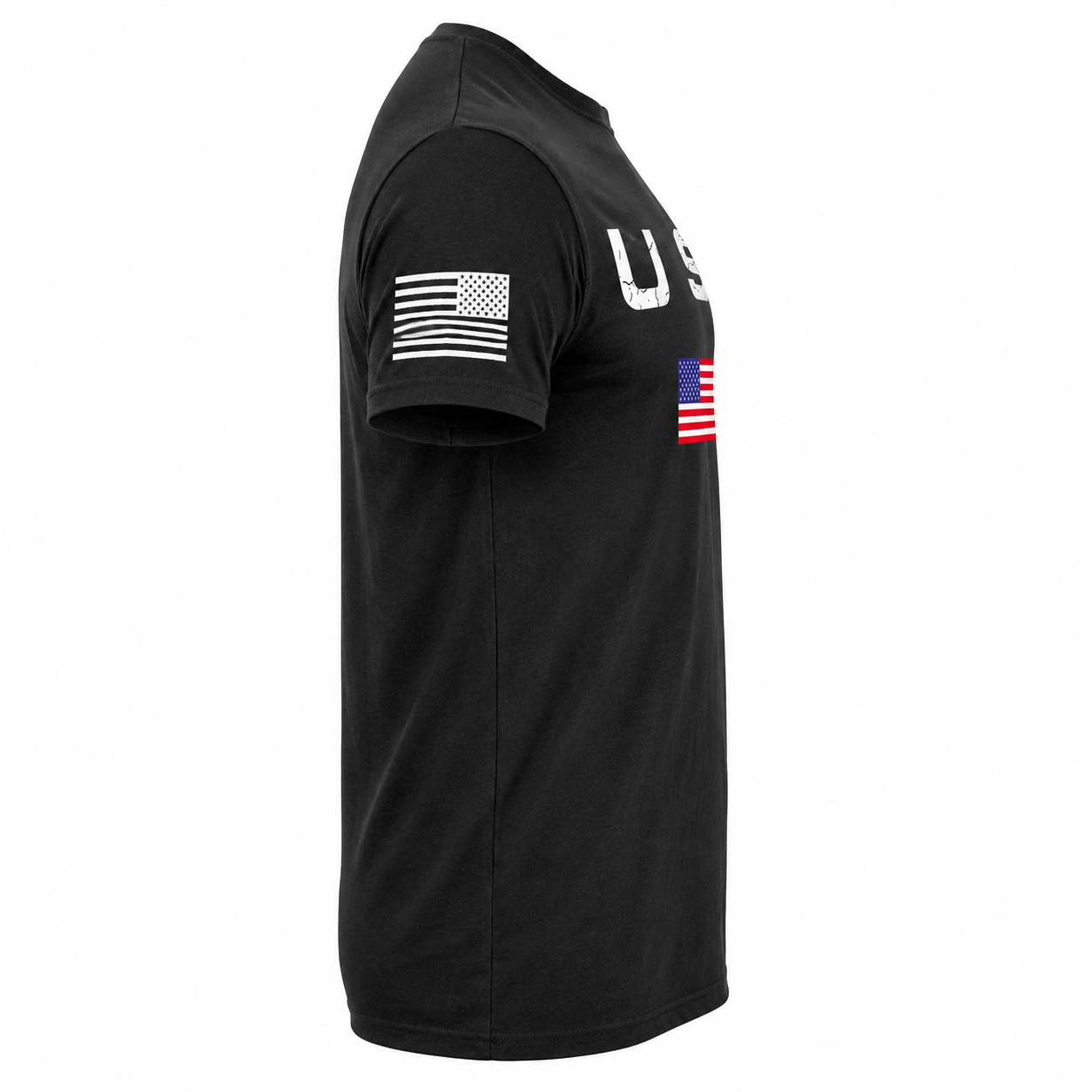 USA Flag Patriotic T-Shirt American Flag Graphic Tee Men's Cotton S-5XL