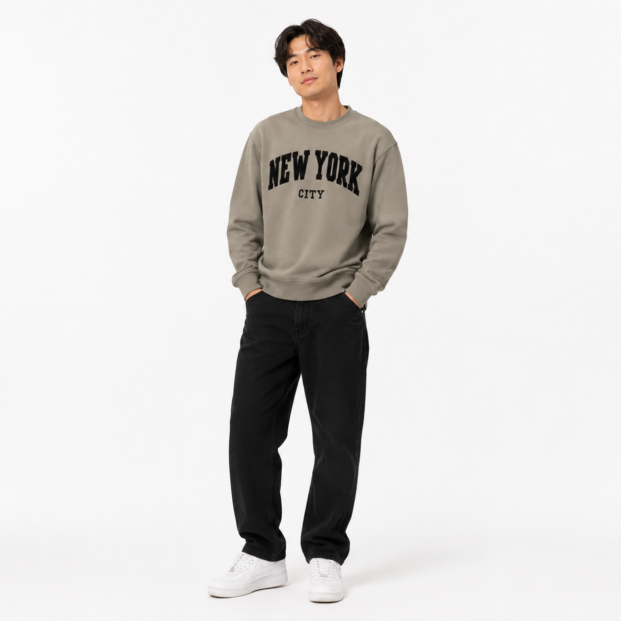 New York City Chenille Varsity Sweatshirt, Unisex College Style Pullover