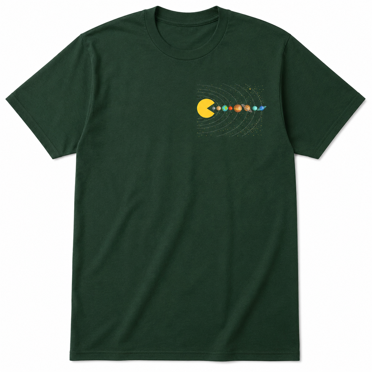 Solar System Astronomy T-Shirt Funny Space Gamer Graphic Tee Men's S-5XL