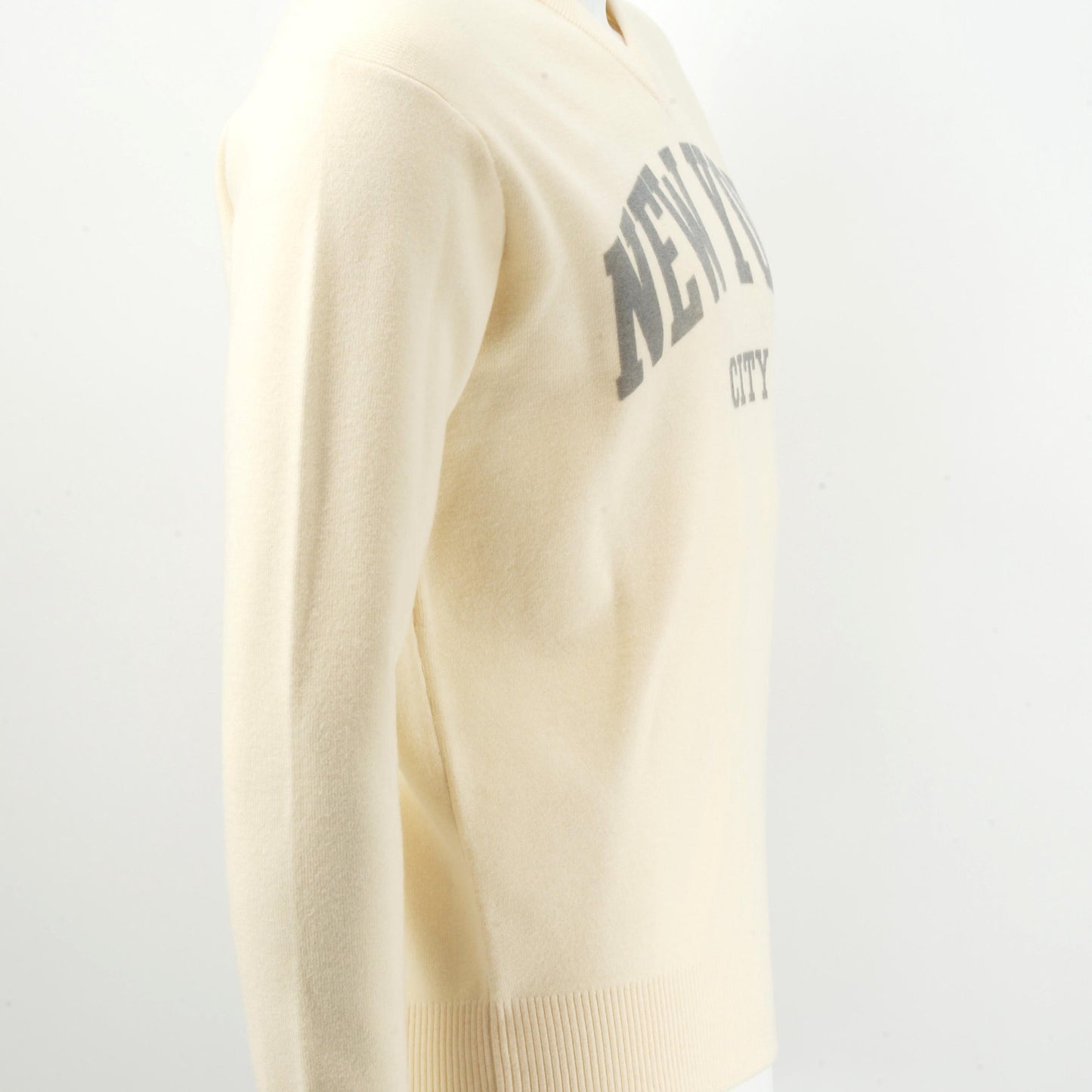 New York City V-Neck Pullover Sweater, Unisex Graphic Streetwear Top