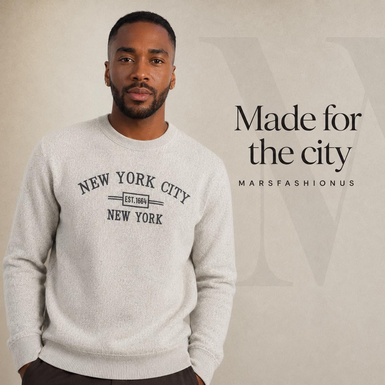 New York City Embroidered Crewneck Sweatshirt, Minimalist NYC Souvenir Pullover