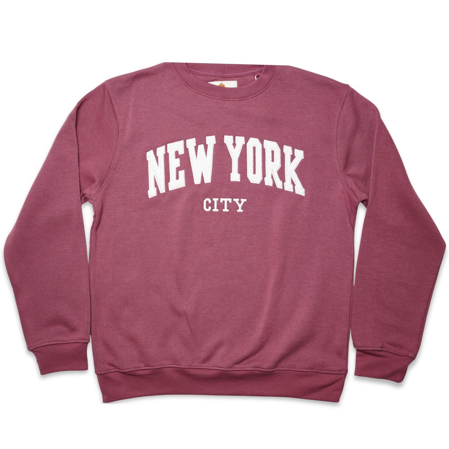 New York City Chenille Varsity Sweatshirt, Unisex College Style Pullover