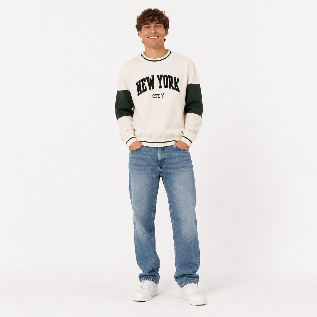New York City Chenille Varsity Sweatshirt, Unisex College Style Pullover