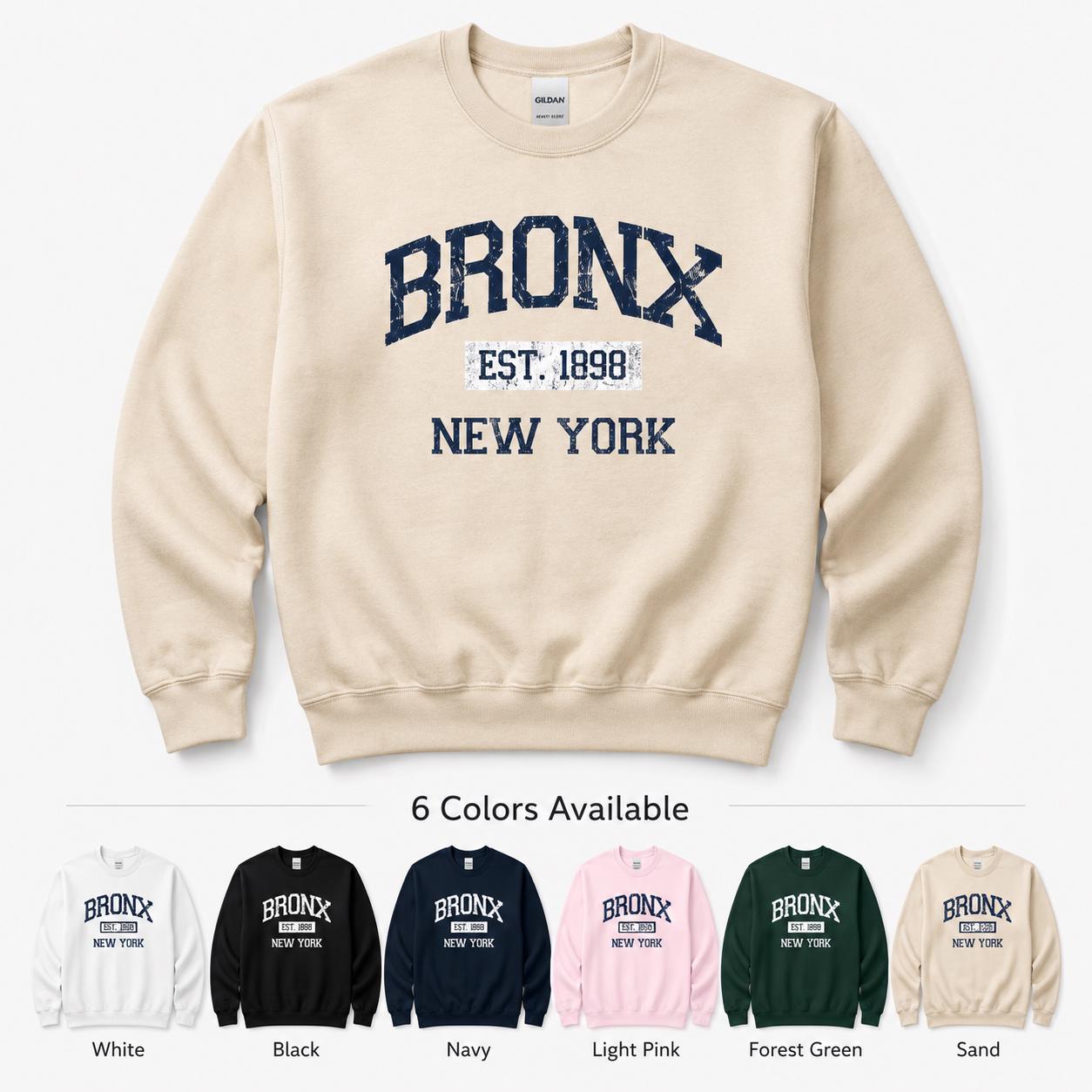 Bronx Est. 1898 Vintage Collegiate T-Shirt, Sweatshirt, Hoodie