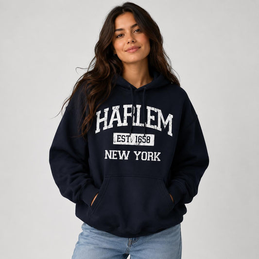 Harlem Est. 1658 Vintage Collegiate T-Shirt, Sweatshirt, Hoodie