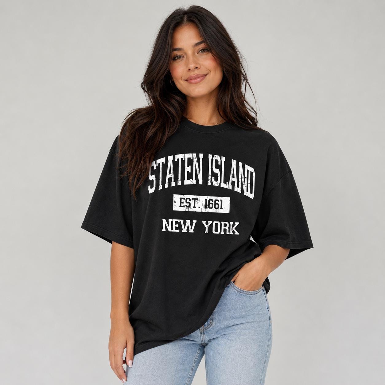 Staten Island Est. 1661 Vintage Collegiate T-Shirt, Sweatshirt, Hoodie