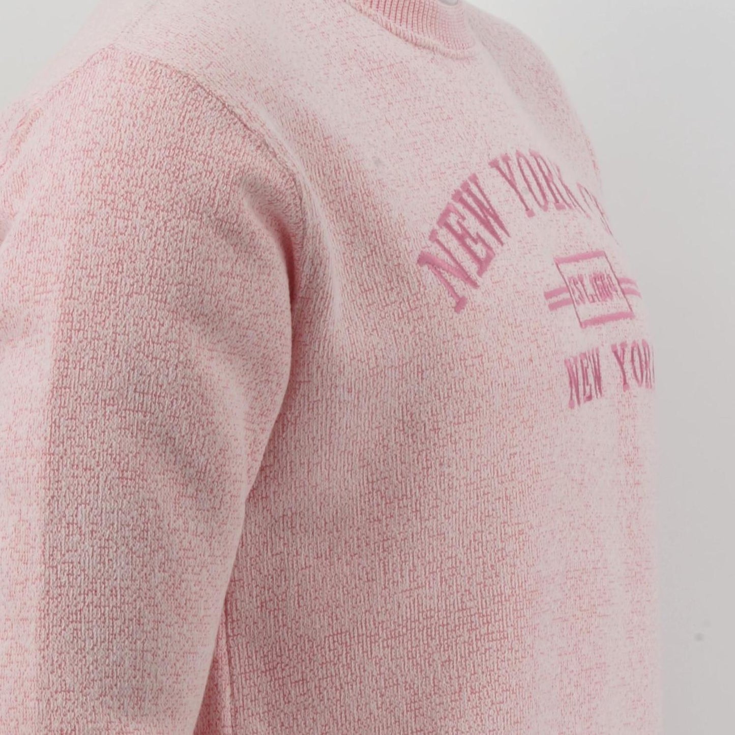 New York City Embroidered Crewneck Sweatshirt, Minimalist NYC Souvenir Pullover