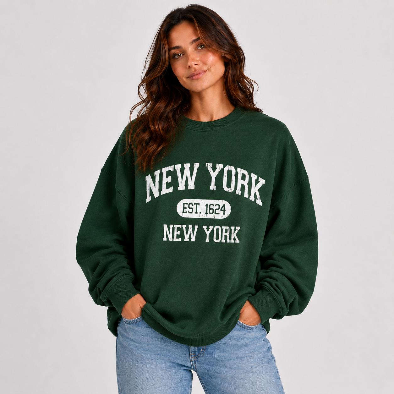 Men's New York Est. 1624 Graphic T-Shirt | Vintage Collegiate NYC Apparel