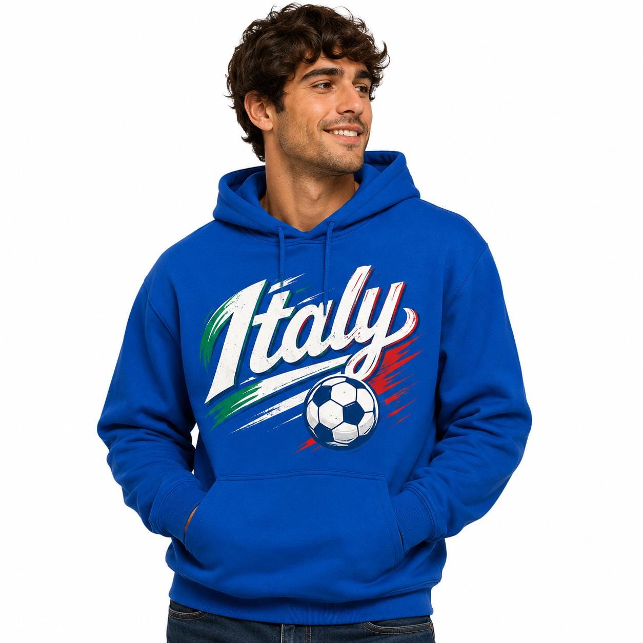 Custom Soccer Jersey Style Hoodie, Personalized Name Number Fan Tee
