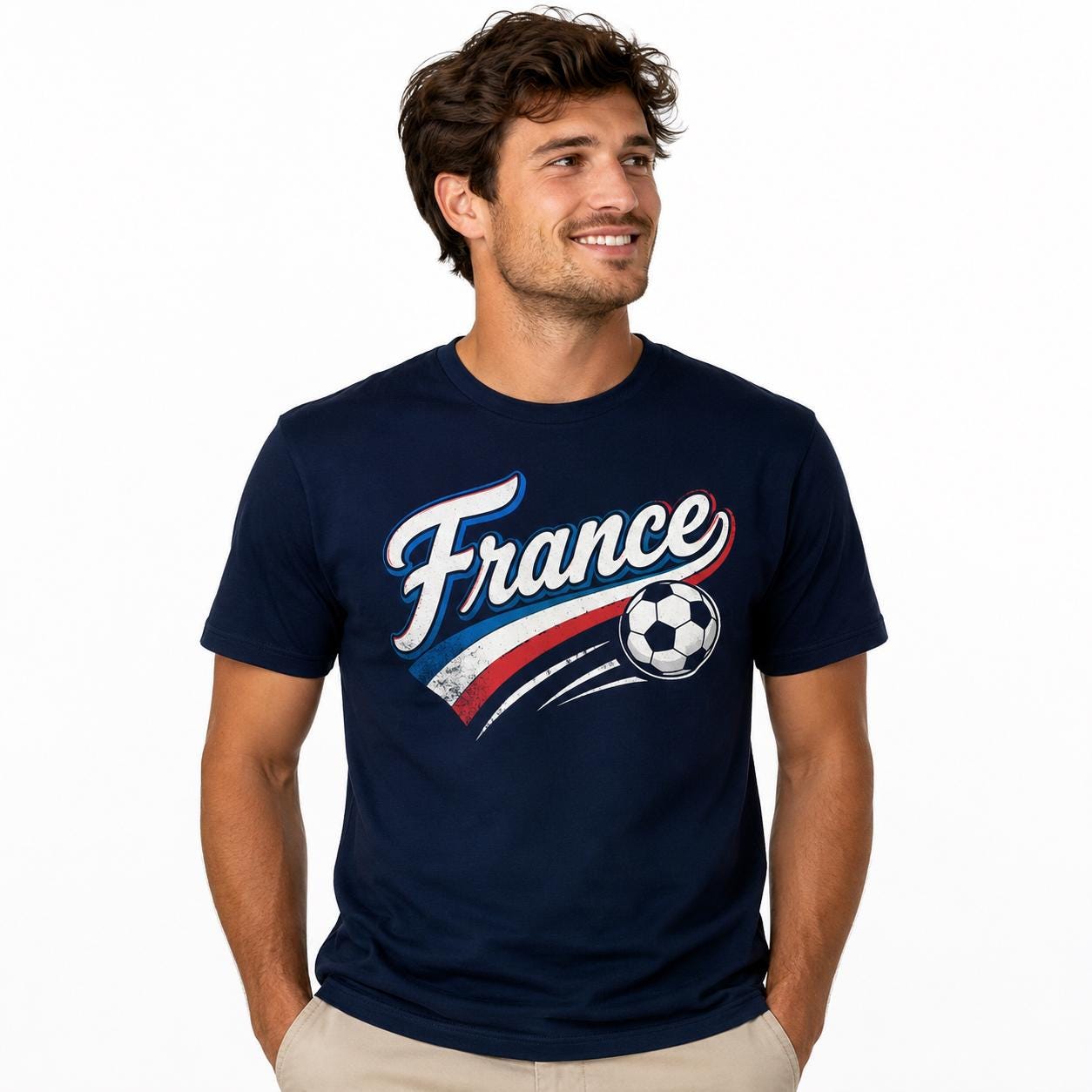 Custom Soccer Jersey Style Hoodie, Personalized Name Number Fan Tee