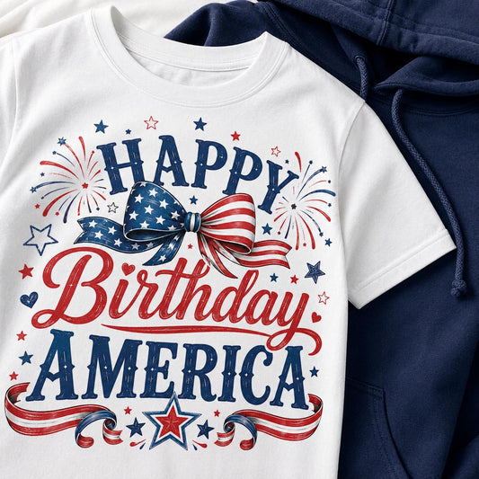 Happy Birthday America Patriotic USA Shirt, Comfort Colors Tee