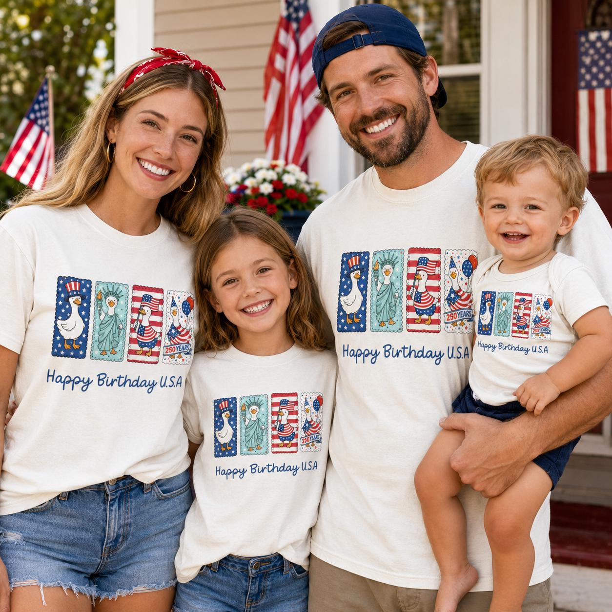 Comfort Colors USA Patriotic Birthday Shirt, 4th of July Family Tee