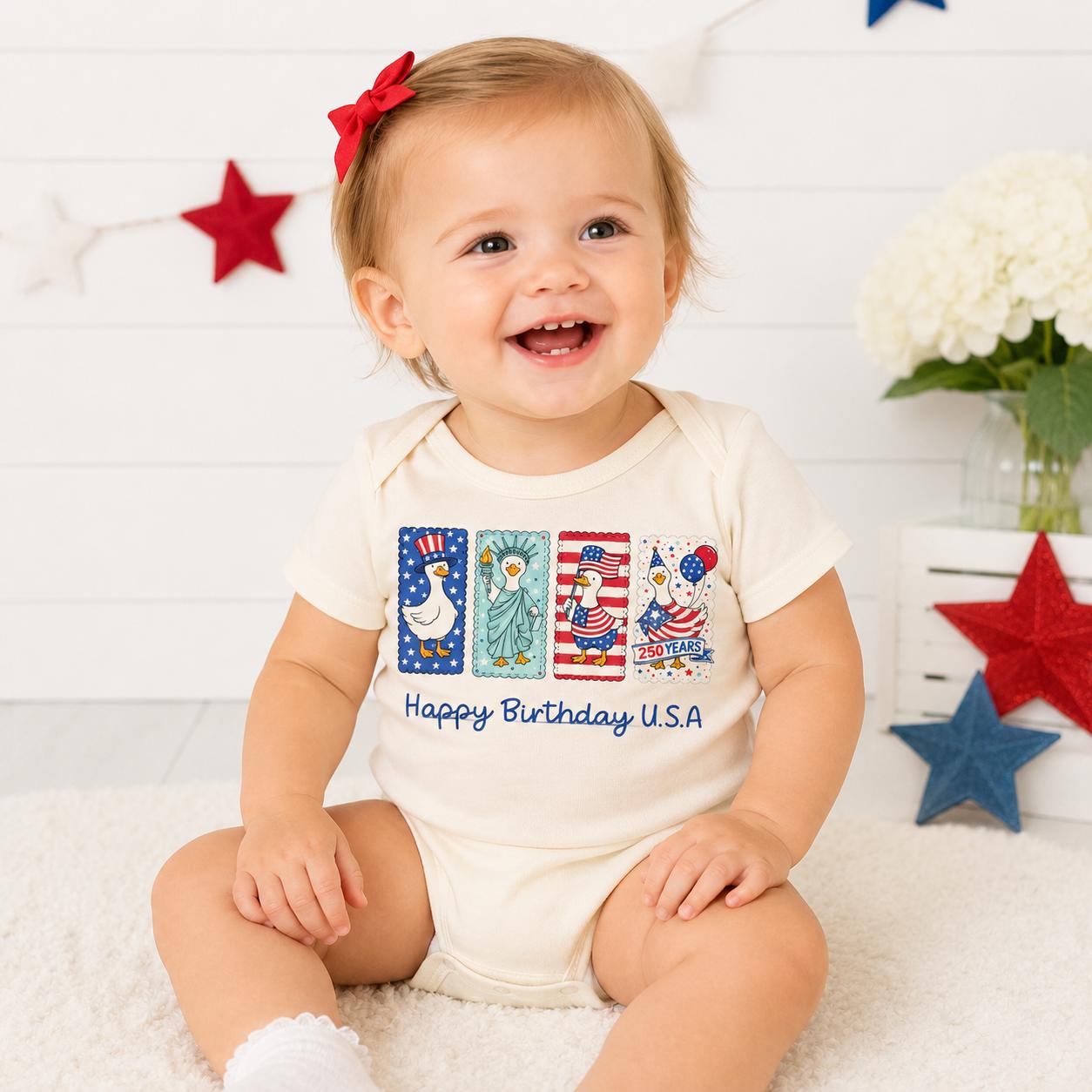Comfort Colors USA Patriotic Birthday Shirt, 4th of July Family Tee