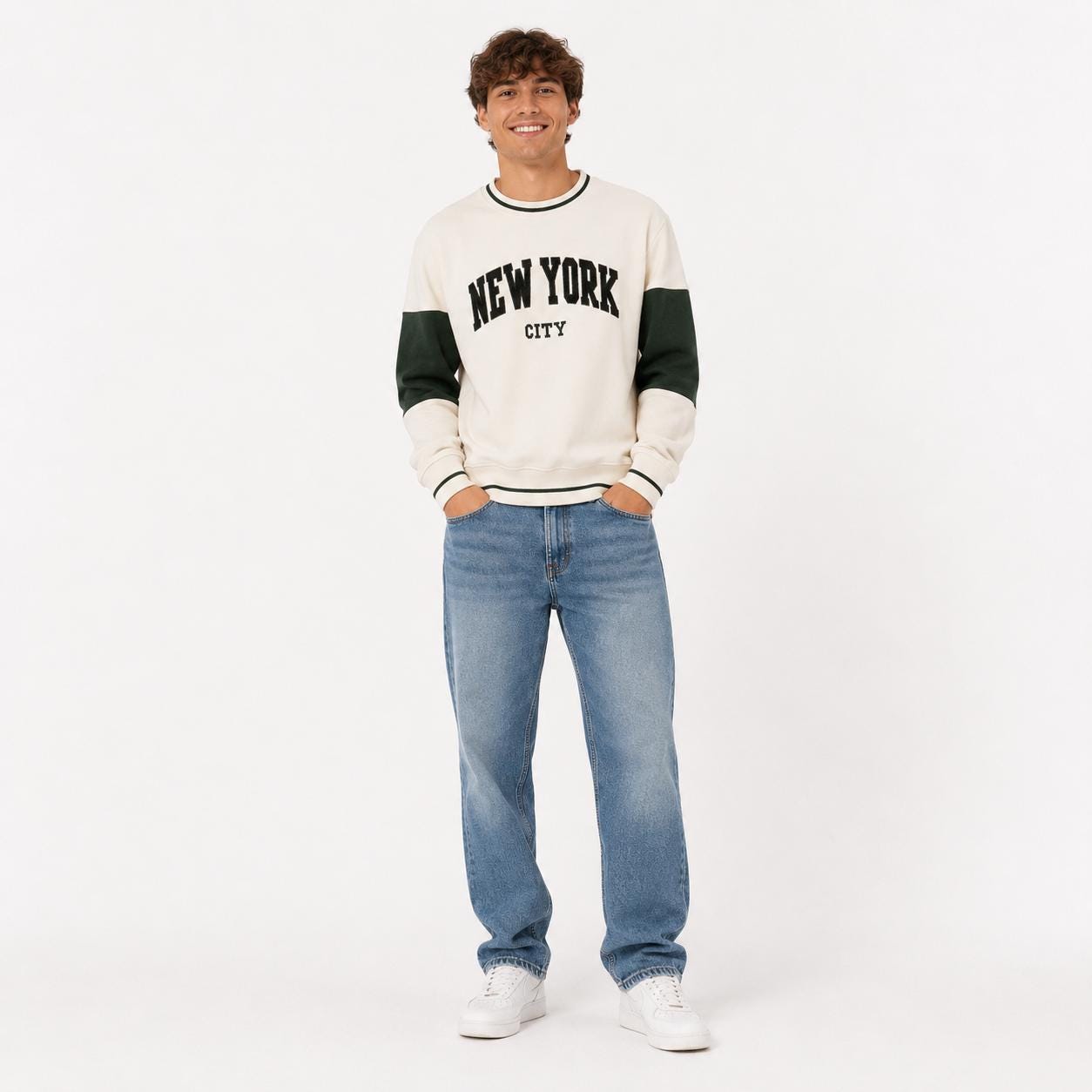 New York City Chenille Varsity Sweatshirt, Unisex College Style Pullover