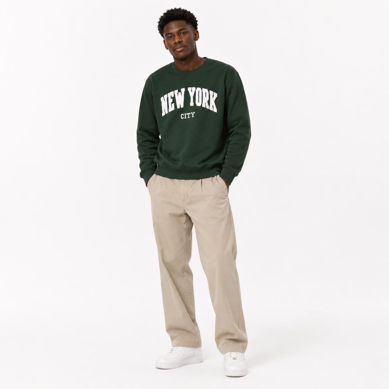 New York City Chenille Varsity Sweatshirt, Unisex College Style Pullover