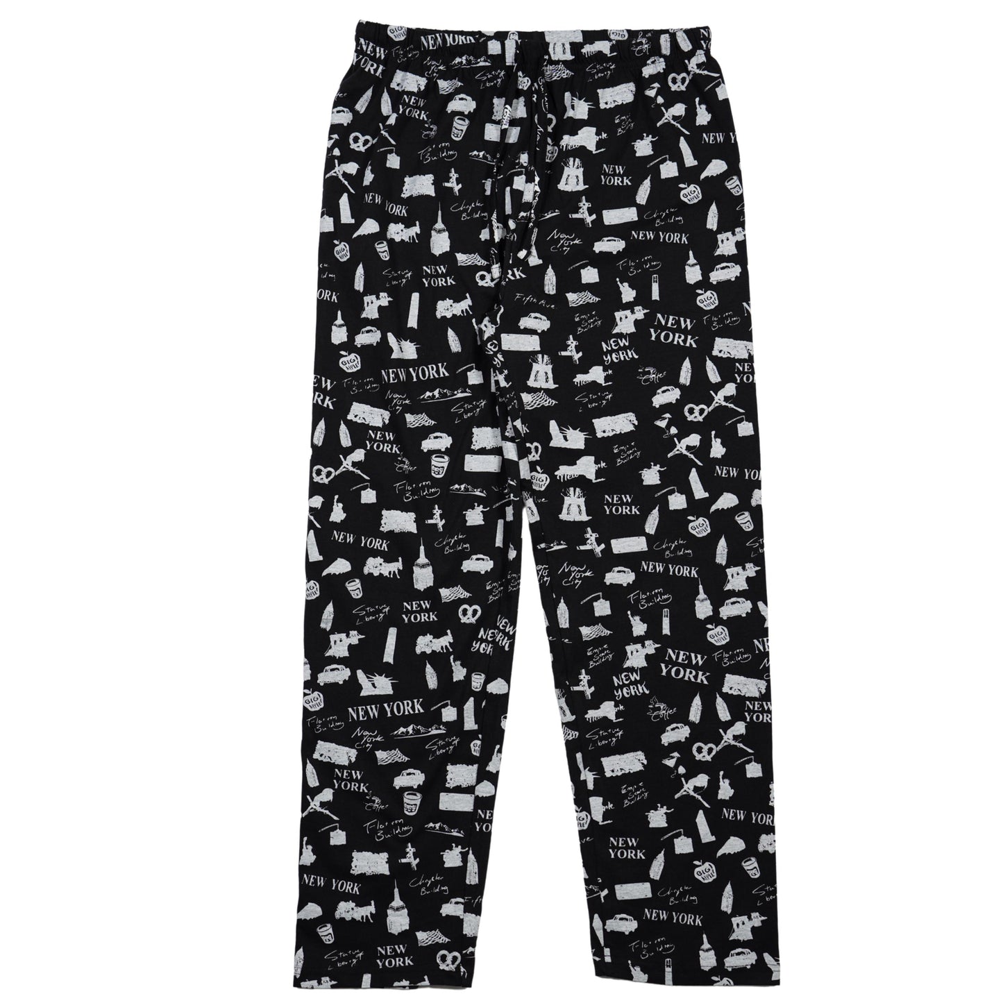 100% Cotton NYC All Over Print Pajama Lounge Pants