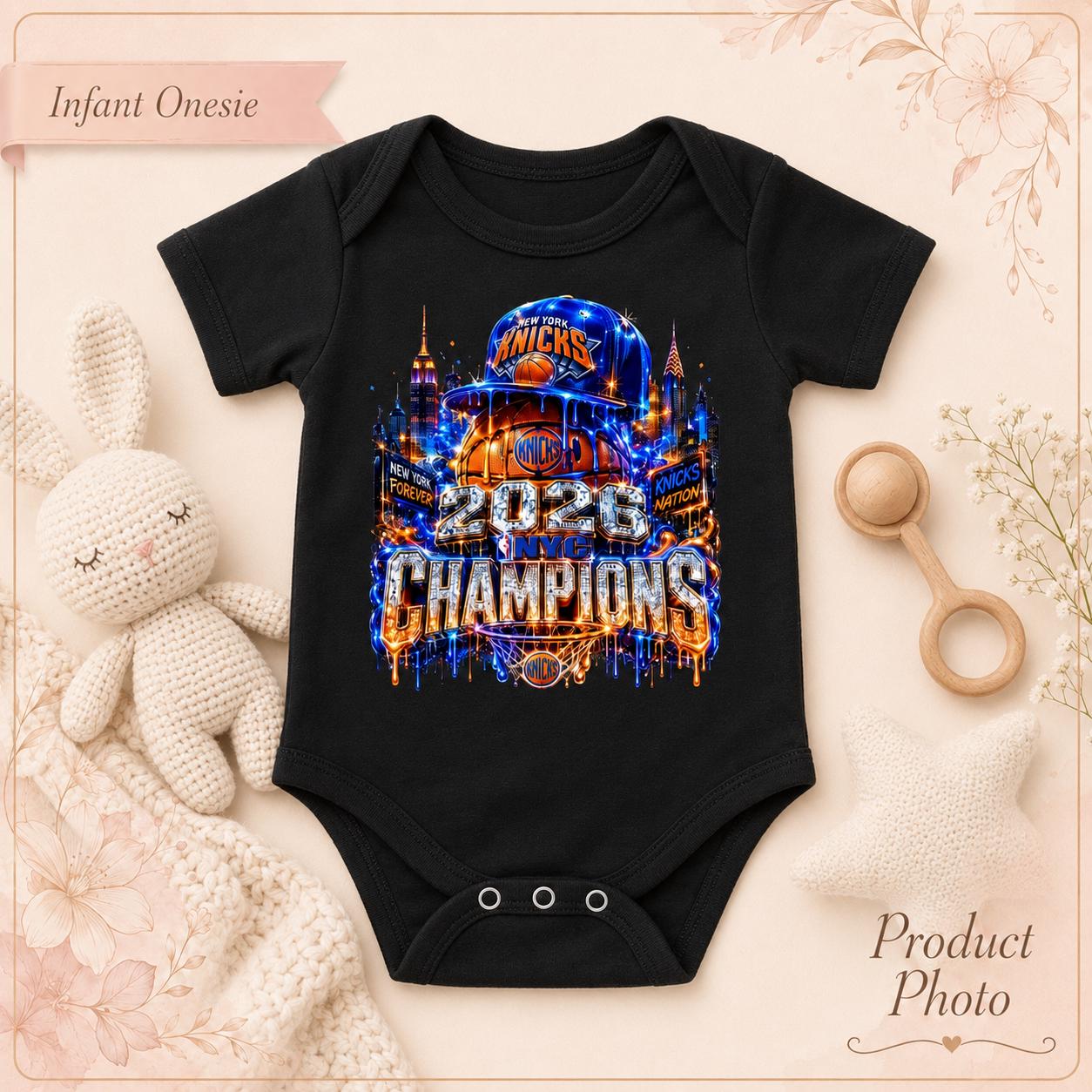 New York Knicks 2026 Champions Basketball T-Shirt, NBA Fan Apparel